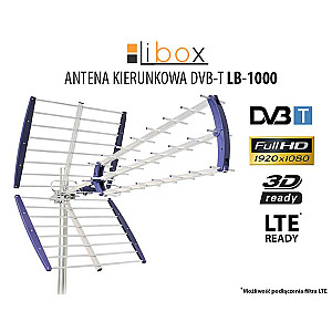 Libox LB-1000, TV antena DVB-T – 16,5 dB