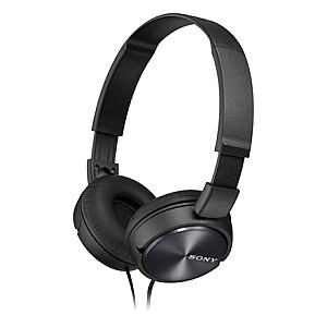 Sony ZX serijos MDR-ZX310AP galvos juosta/ant ausies, mikrofonas, juodas