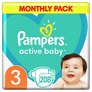 Pampers ABD Monthly Box S3 208 шт.