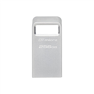 Kingston USB 3.2 Flash Drive DataTraveler micro 256 GB, USB 3.2, sidabrinė