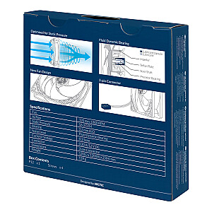 ARCTIC P12 - 120 mm slėgio optimizuotas ventiliatorius