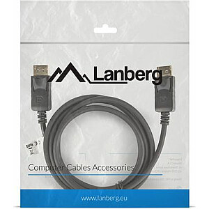 „Lanberg DisplayPort“ – „DisplayPort“ kabelis 1,8 m juodas (CA-DPDP-10CC-0018-BK)