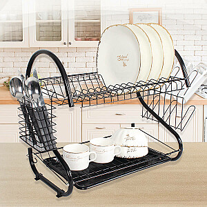Indų džiovinimo lentyna 53 cm MR-1025-53-BLACK Maestro
