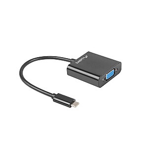 LANBERG USB-C ADAPTERIS 3.1 (M) -> VGA (F) 15CM