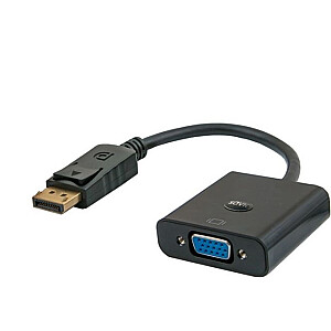 Elmak DisplayPort AV adapteris – D-Sub (VGA) juodas (CL-90B)