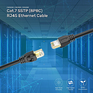 Сетевой кабель UNITEK C1815EBK Черный 20 м