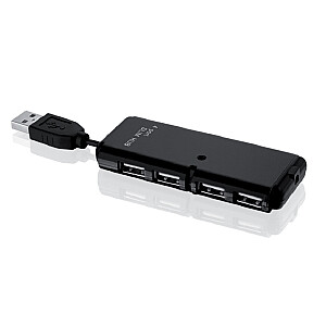 iBox IUHT008C интерфейсный концентратор USB 2.0 480 Мбит/с Черный