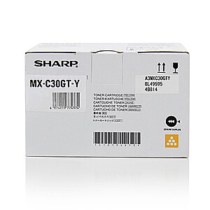 Тонер-картридж Sharp MXC30GTY 1 шт. Оригинальный Желтый