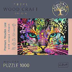 TREFL Пазл деревянный - Цветной кот, 1000шт.