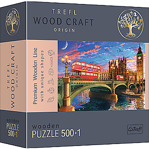 Деревянный пазл TREFL - Вестминстерский замок, Биг-Бен, Лондон, 500шт.