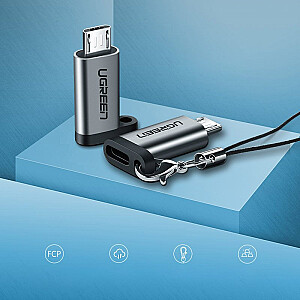 Ugreen USB Type C į micro USB adapteris pilkas (50590)