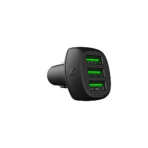 Green Cell CADGC01 PowerRide automobilinis įkroviklis 54W 3x USB 18W Ultra Charge