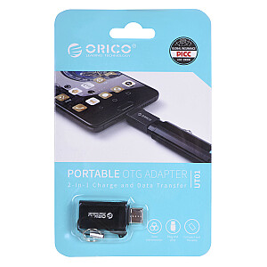 ORICO ADAPTERIS USB-C - USB-A 3.1, M/F, BLACK, ALU.