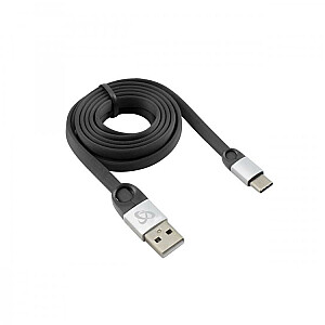 Sbox USB 2.0-Type-C/2.4A черный/серебристый 1.5M