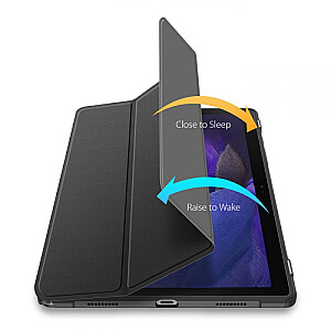 Dux Ducis Toby Magnet Case planšetinio kompiuterio dėklas, skirtas Samsung X200 / X205 Galaxy Tab A8 10.5 (2021) juodas
