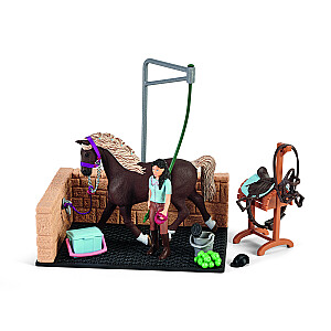 SCHLEICH HORSE CLUB Эмили и Луна у мойки