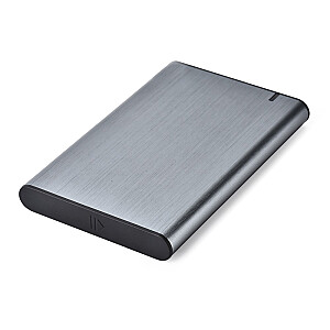 GEMBIRD EE2-U3S-6 2,5" HDD / SSD korpusas su USB Type-C USB 3.1 prievadu šlifuotas aliuminio pilkas
