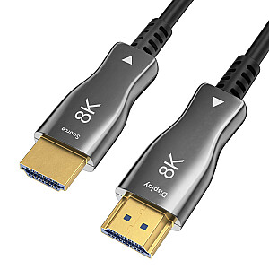 Šviesolaidinis kabelis CLAROC AOC HDMI 2.1 8K 10m