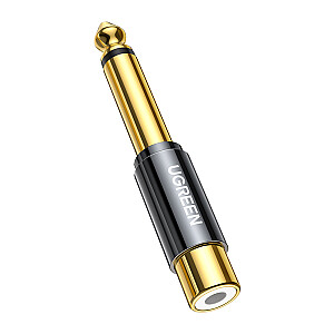 Ugreen adapteris nuo 6,35 mm lizdo (vyriškas) iki RCA (moteris) aukso (AV169)