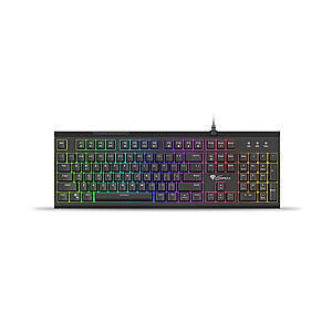 Genesis THOR 210 RGB žaidimų klaviatūra, RGB LED lemputė, JAV, juoda, laidinė, hibridinė