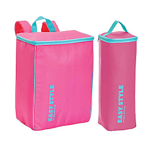 Комплект термосумок (рюкзак+сумка для бутылки) Easy Style в ассортименте, желтый/синий/розовый