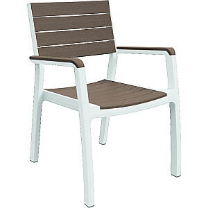 Dārza krēsls Harmony Armchair balts/bēšs
