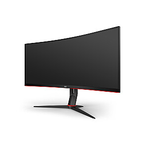 AOC G2 CU34G2X/BK kompiuterio monitorius 86,4 cm (34 colių) 3440 x 1440 pikselių Quad HD LED juodas