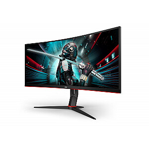 AOC G2 CU34G2X/BK kompiuterio monitorius 86,4 cm (34 colių) 3440 x 1440 pikselių Quad HD LED juodas