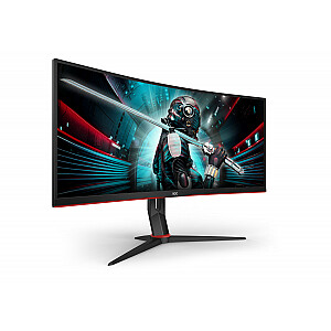 AOC G2 CU34G2X/BK kompiuterio monitorius 86,4 cm (34 colių) 3440 x 1440 pikselių Quad HD LED juodas