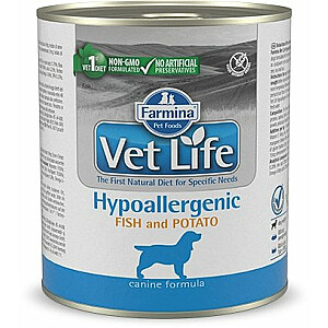 Farmina Vet Life Diet DOG Hipoalerginis maistas su žuvimi ir bulvėmis 300 g