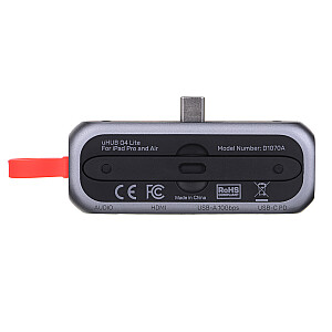 UNITEK USB-C MOBILE HDMI 4K 3,5 мм PD 100 Вт D1070A