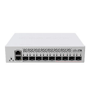 „MikroTik Cloud Router Switch“ 310-1G-5S-4S+IN Be „Wi-Fi“, maršrutizatoriaus jungiklis, montuojamas ant stovo, 10/100/1000 Mbit/s, Ethernet LAN (RJ-45) prievadai 10, 1 Gbps (RJ-45) prievadų skaičius 1, tinklelio palaikymo Nr., MU-MiMO Nr., Nėra mobiliojo plačiajuosčio ryšio, SFP+ prievadų kiekis 4