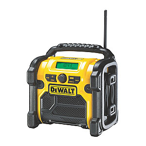 DEWALT DCR020-QW nešiojamas skaitmeninis radijas juodas, geltonas