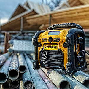 DEWALT DCR020-QW nešiojamas skaitmeninis radijas juodas, geltonas