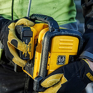 DEWALT DCR020-QW nešiojamas skaitmeninis radijas juodas, geltonas