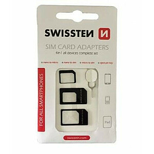 Swissten SIM kortelės adapterio rinkinys + Adata
