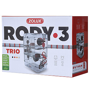 Клетка ZOLUX RODY3 TRIO, цвет красный