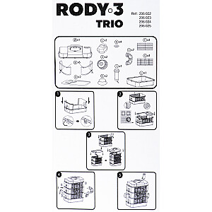 Клетка ZOLUX RODY3 TRIO, цвет белый