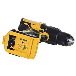 Smūginis veržliaraktis Dewalt DCD709D2T su akumuliatoriumi ir įkrovikliu