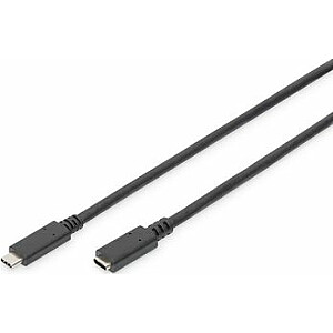 USB Digitus USB-C – USB-C laidas 2 m juodas (AK-300210-020-S)