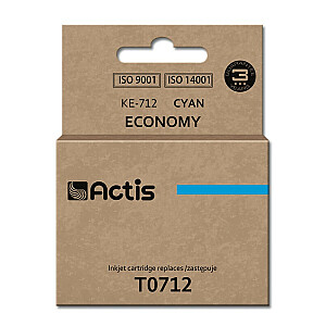 Чернила Actis KE-712 для принтера Epson; Замена Epson T0712 / T0892 / T1002; Стандарт; 13,5 мл; голубой
