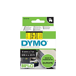 DYMO D1 Standard — черный на желтом — 9 мм