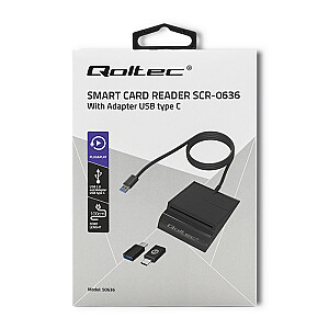 Qoltec 50363 USB-кабель 1,8 м USB 3.2 Gen 1 (3.1 Gen 1) USB C USB A Черный