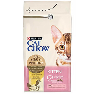 Purina Cat Chow Kitten сухой корм для кошек Курица 1,5 кг