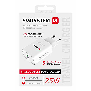 Swissten Premium 25W Tīkla Lādētājs USB-C PD 3.0