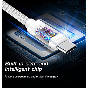 Swissten Textile Universāls Quick Charge 3.1 USB-C Datu un Uzlādes Kabelis 3m