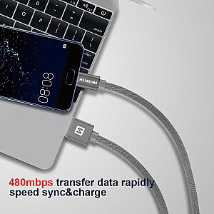 Swissten Textile Quick Charge Universāls Micro USB Datu un Uzlādes Kabelis 3m