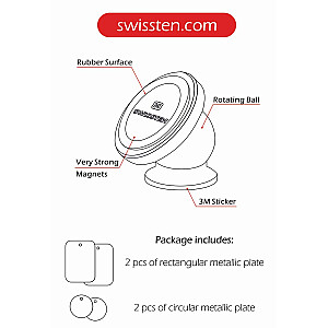 Swissten S-Grip M2 Универсальный держатель с магнитом для устройств
