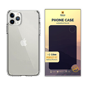 Mocco Original Clear Case 2mm Aizmugurējais Silikona Apvalks Priekš Apple iPhone 12 Pro Max Caurspīdīgs (EU Blister)