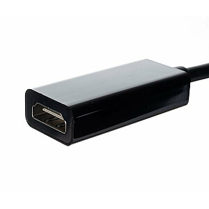 RoGer Адаптер для Преобразования сигнала mini DP  на HDMI черный